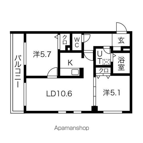 フラッツ本郷通の間取り写真