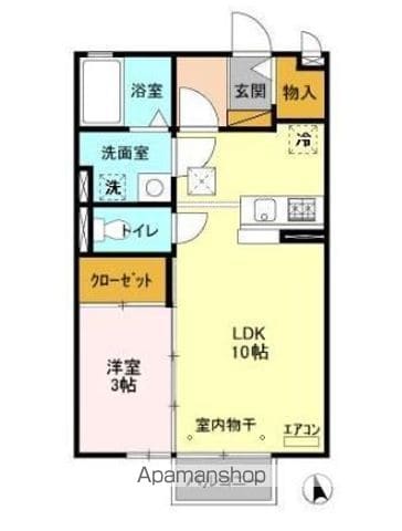 ウィルスクエア Dの間取り写真
