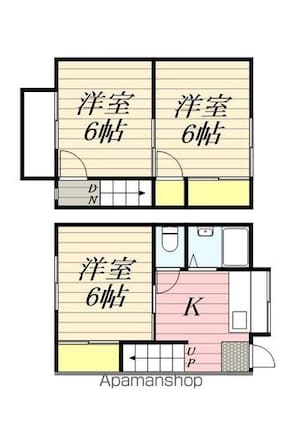 丸新コーポＡ[3K/49.58m2]の間取図