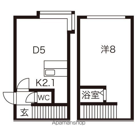 AMS清田2ー1B棟の間取り写真
