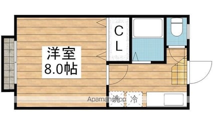 ハイム田原[1R/23.1m2]の間取図