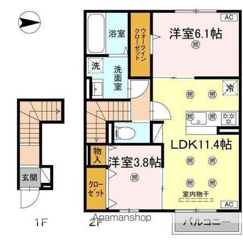 THREE ROOTSの間取り写真