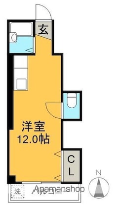 コーポＮＯＲ．[1R/23.57m2]の間取図