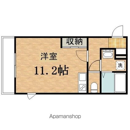 ヒルズ豊田[1R/27.69m2]の間取図