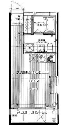 ホワイトベッセルＮ[1R/23m2]の間取図