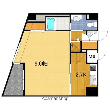フラットタカハシ[1K/30.77m2]の間取図