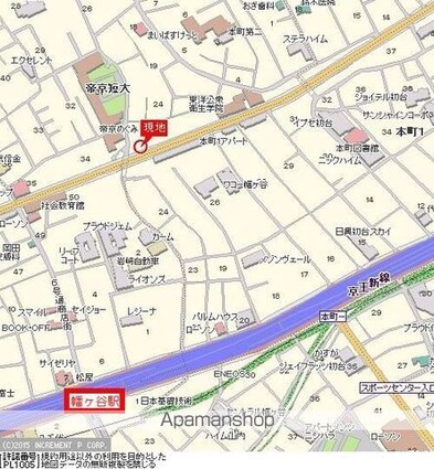 東京都渋谷区本町６丁目[1DK/29.36m2]の配置図