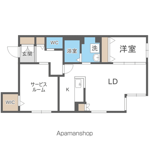 RESIDENCE SHINMEI 北円山の間取り写真