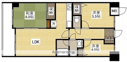 グランビュー隅の浜[3LDK/58.47m2]の間取図