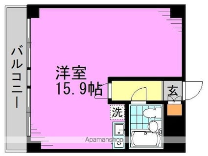 東京都中野区南台５丁目[1R/33.6m2]の間取図
