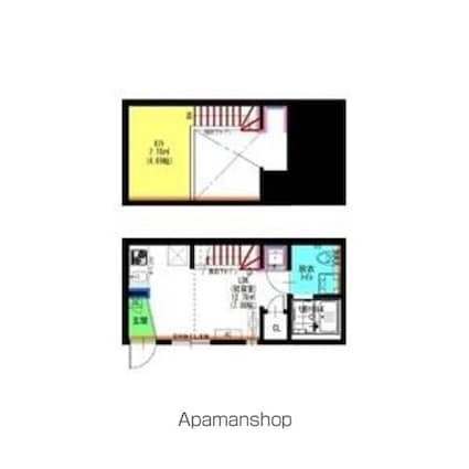 Ｖｅｌｏ　ＪＩＹＵＧＡＯＫＡ（ヴェロジユガオカ）[1R/20.06m2]の間取図