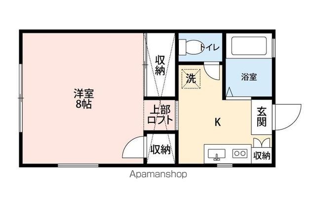 丘の上のアトリエの間取り写真