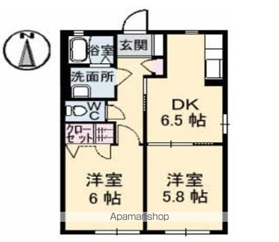 コーポ シャルダンの間取り写真