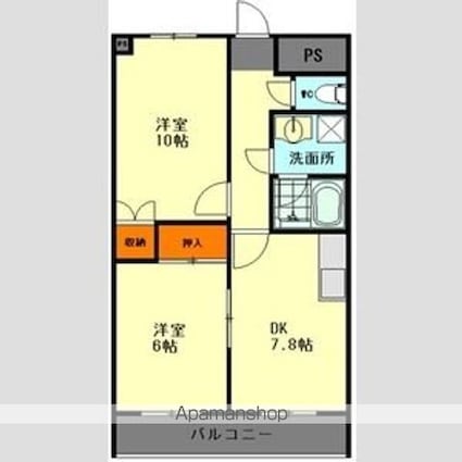 愛知県名古屋市中区栄５丁目[3DK/51m2]の間取図