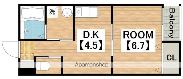 サンコート勝山の間取り写真