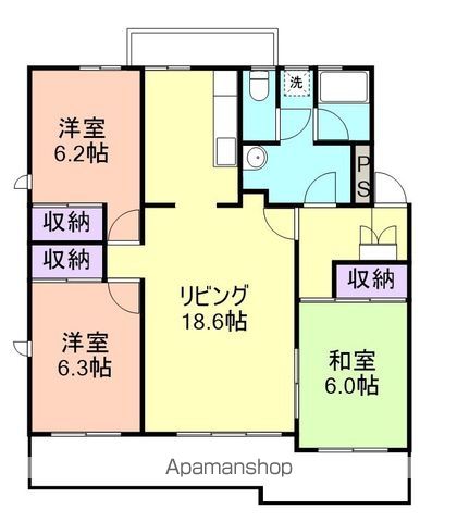 【和歌山市関戸のマンションの間取り】