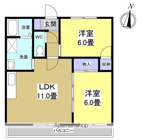 高丘ルミエールの間取り写真