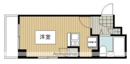 アビーロード[1R/19.63m2]の間取図