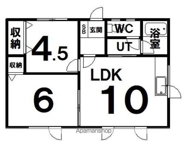 貝塚マンション2の間取り写真