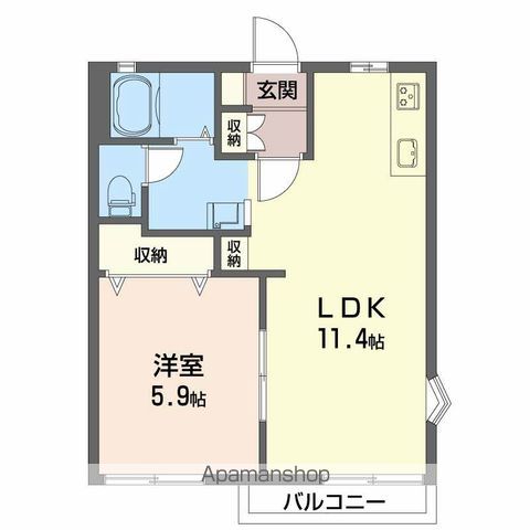ラフォーレMINE Bの間取り写真