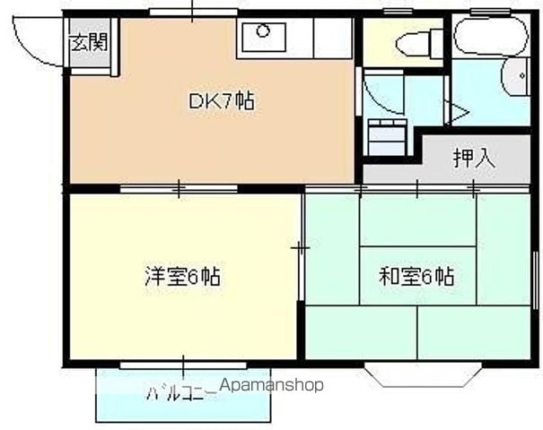シャトルヤマツAの間取り写真