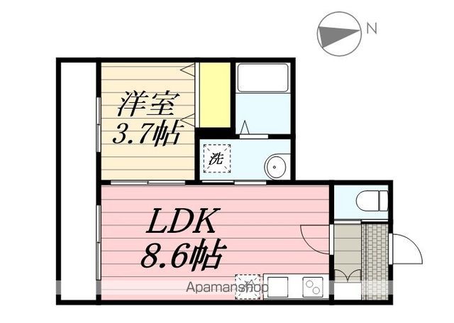 メゾン・ド・ＰＬＵＭ新松戸 204 ｜ 千葉県松戸市新松戸２丁目142-1（賃貸アパート1LDK・2階・30.56㎡） その2