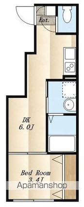 ＳＯＬＵＮＡ　ＣＲＡＣＩＡ　ＭＩＴＡＫＡⅡ[1DK/23.8m2]の間取図