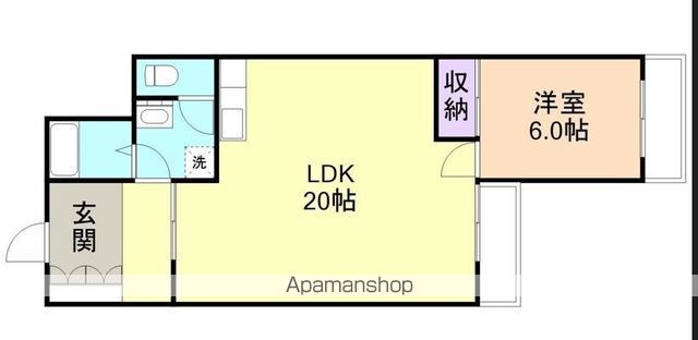 スクエアメゾン和歌山（旧サンＡ棟）[3LDK/61m2]の間取図