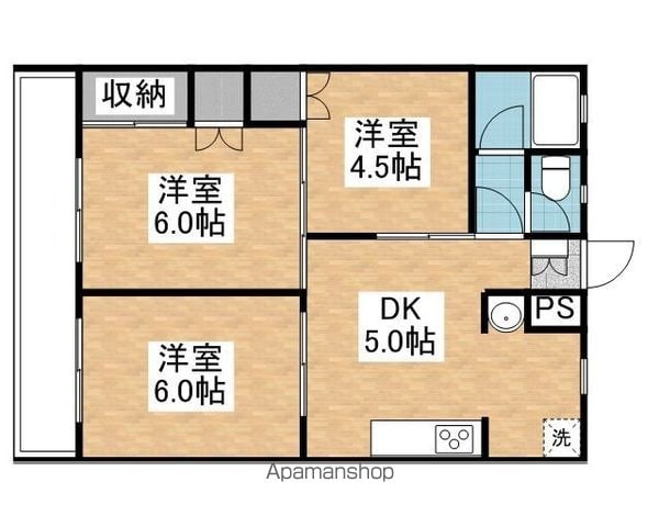 第2作賑ビルの間取り写真