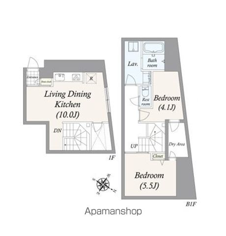 ＧＲＡＮ　ＰＡＳＥＯ　上野毛　の間取り