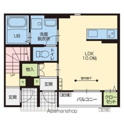 ＬａｎｃｈｅⅣ（ランシェ４）[1R/28.1m2]の間取図