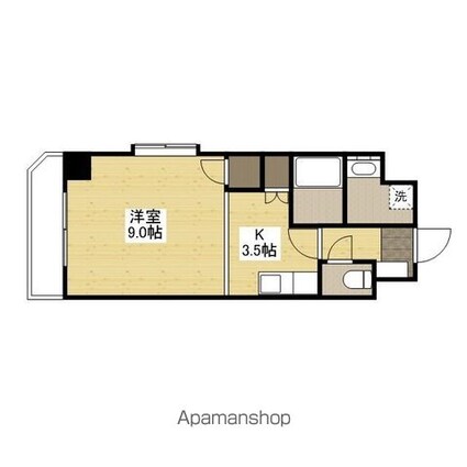 クロスデータビル７３[1K/30.96m2]の間取図