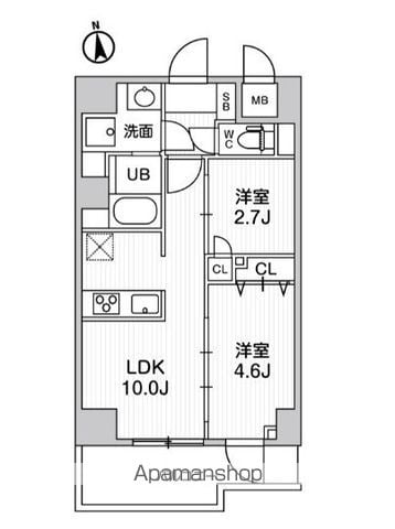 SーRESIDENCE千住大橋BROADの間取り写真
