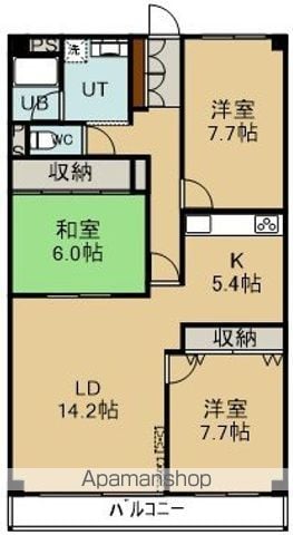 パイオニア富岡IIの間取り写真