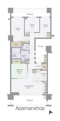 Ｂｒｉｌｌｉａ成増シーズンテラス[4LDK/91.94m2]の間取図