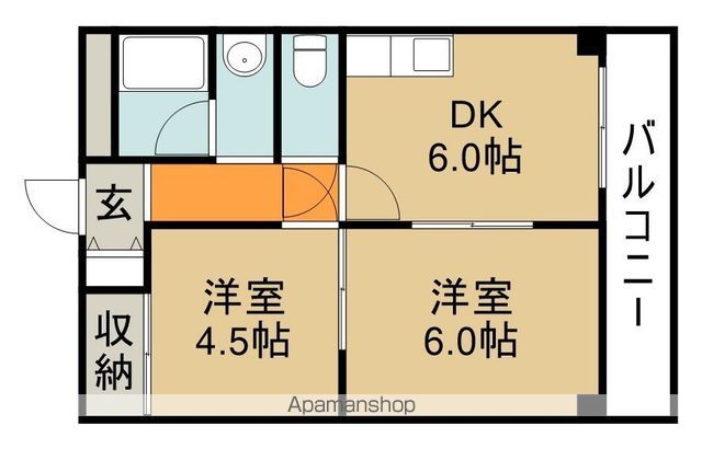 マリンコート川西の間取り写真