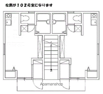 カミータジャムズ[1R/17.34m2]の間取図