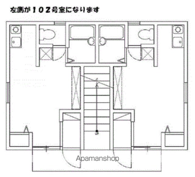 カミータジャムズ[1R/17.34m2]の間取図