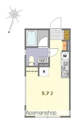 ＭＤＭ西巣鴨[1K/18.04m2]の間取図