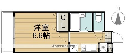 パークアベニューアイズ[1K/21.05m2]の間取図