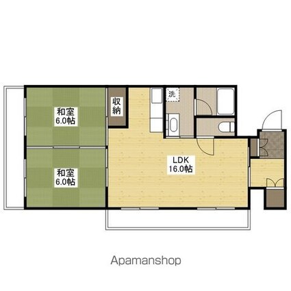 バルミー横川[2LDK/67.13m2]の間取図