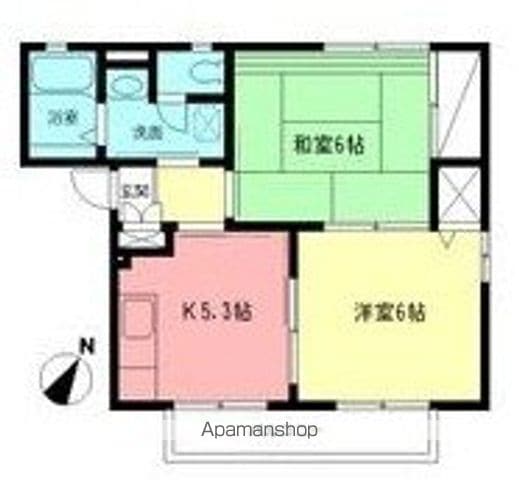 リヴィエール御殿Bの間取り写真