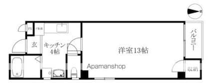 ＣＨＡＲＴ　ＨＥＩＭ[1K/35.14m2]の間取図