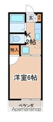 ルミエール[1K/20m2]の間取図
