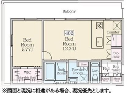 ＲｅｖｅＲｅｓｉｄｅｎｃｅ三軒茶屋[1LDK/44.11m2]の間取図