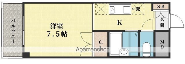 Rマンションの間取り写真