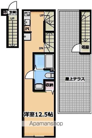春風と窓辺のカプチーノの間取り写真