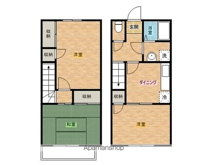 ヴィラコート串田[3DK/64m2]の間取図