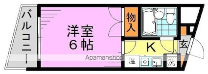 東京都杉並区高円寺南５丁目[1K/16.83m2]の間取図