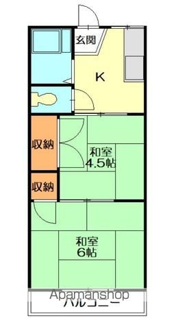 菊地荘の間取り写真